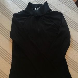 Beyond Yoga mock neck black zip up jacket